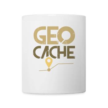 Geocache - Tasse - Weiß - Vorne
