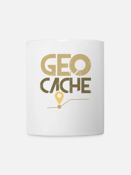 Geocache - Tasse - Weiß