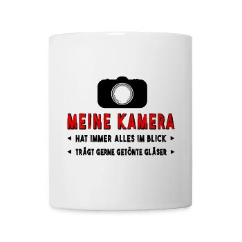Kamera Fotograf - Tasse - Weiß - Vorne
