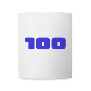 100. 100 JAHRE. 100-JÄHRIGES JUBILÄUM. 100. GEBURTSTAG - Tasse - Weiß - Vorne