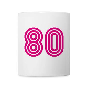 80. 80 YEARS. 80th ANNIVERSARY. 80TH BIRTHDAY. - Mug - white - Front