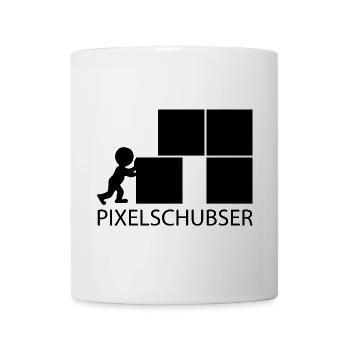 Pixelschubser und stolz darauf! - Tasse - Weiß - Vorne