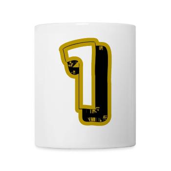 1. 1 JAHR. 1. JAHRESTAG. 1 JAHR GEBURTSTAG - Tasse - Weiß - Vorne