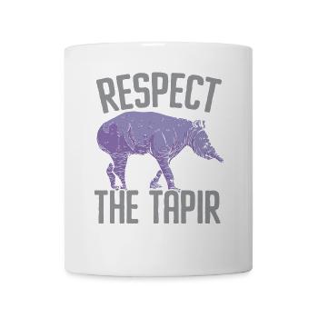 Respektiere den Tapir Wildtier Tierpfleger - Tasse - Weiß - Vorne