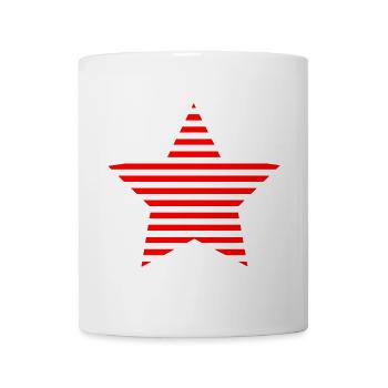 STERN. STERNE. STERN. STERNE. FEST. JAHRESTAG - Tasse - Weiß - Vorne