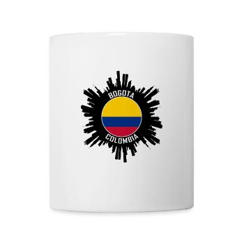Bogota Skyline Kolumbien Flagge Reise Souvenir - Tasse - Weiß - Vorne