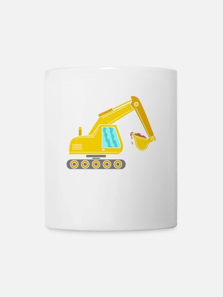 Bagger - Tasse - Weiß