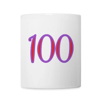 100. 100 JAHRE. 100-JÄHRIGES JUBILÄUM. 100. GEBURTSTAG - Tasse - Weiß - Vorne