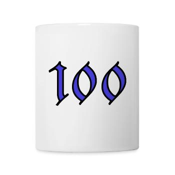 100. 100 YEARS. 100th ANNIVERSARY. BIRTHDAY 100 - Mug - white - Front