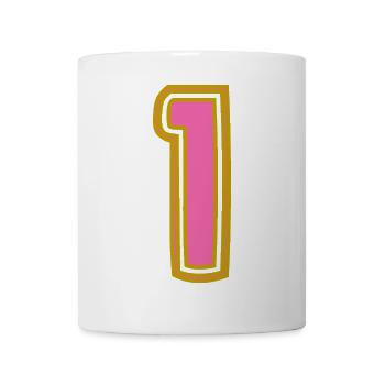 1. 1 JAHR. 1. JAHRESTAG. 1 JAHR GEBURTSTAG - Tasse - Weiß - Vorne