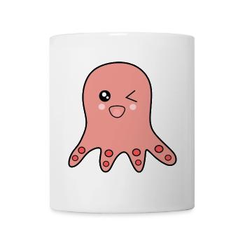 Oktopus Meerestiere - Tasse - Weiß - Vorne