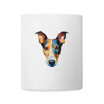 Glatte Foxterrier-Hunderasse buntes Aquarell - Tasse - Weiß - Vorne
