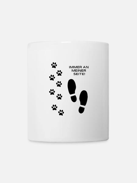 Immer an meiner Seite - Hundefan.Shop - Tasse - Weiß