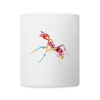 Fleißige Ameise Insektenkolonie - Tasse - Weiß - Vorne