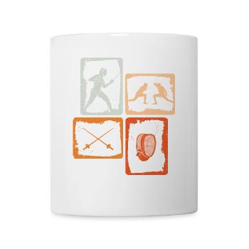 Fechten Fechtkampf Fechtsport Kinder Fechter - Tasse - Weiß - Vorne
