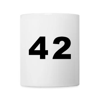Number - 42 - Forty Two - Tasse - Weiß - Vorne