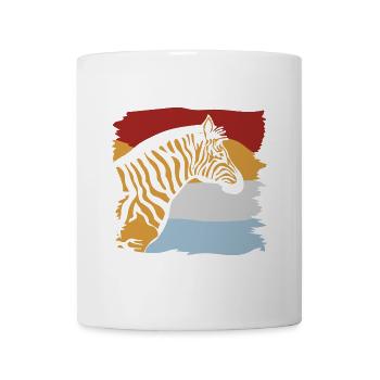 Streifiges Zebra Steppenbewohner - Tasse - Weiß - Vorne
