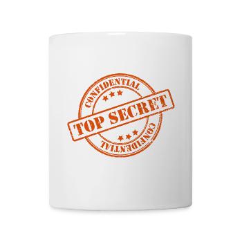 Streng geheim - Tasse - Weiß - Vorne