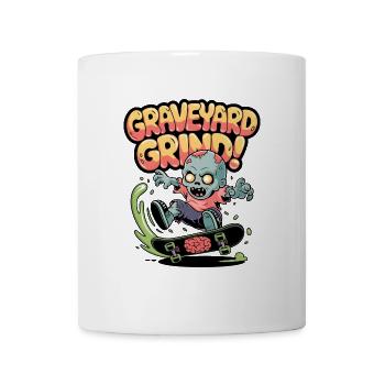 Friedhofs-Grind! - Tasse - Weiß - Vorne