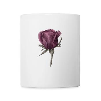 Rose Blume - Tasse - Weiß - Vorne