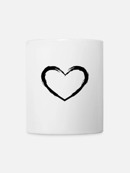 Herz - Tasse - Weiß