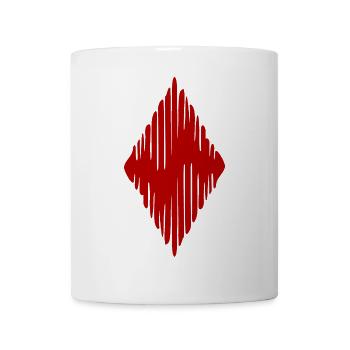 Karo Farbe Raute Rhombus - Tasse - Weiß - Vorne