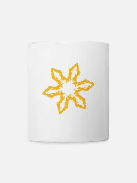 Wurfstern - Tasse - Weiß