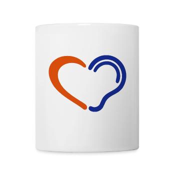 Löschen. Hörgeschädigtes, Gehörlose, eingeschränktes Hörvermögen. - Tasse - Weiß - Vorne
