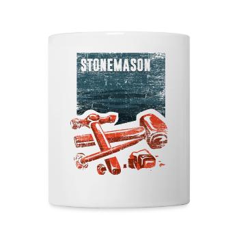 Präziser Steinmetz Natursteinarbeit - Tasse - Weiß - Vorne