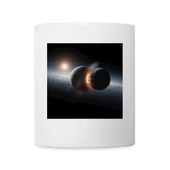 Kosmisches Eclipse Design - Tasse - Weiß - Vorne