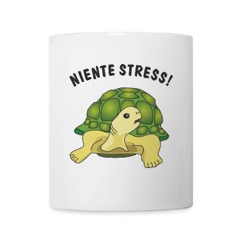 niente stress - Tasse - Weiß - Vorne