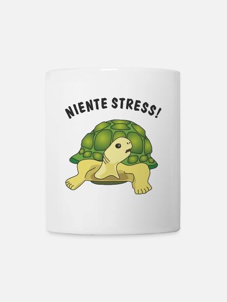 niente stress - Tasse - Weiß