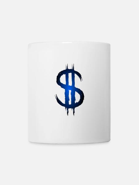Dollarzeichen Dollar Geld Symbol - Tasse - Weiß