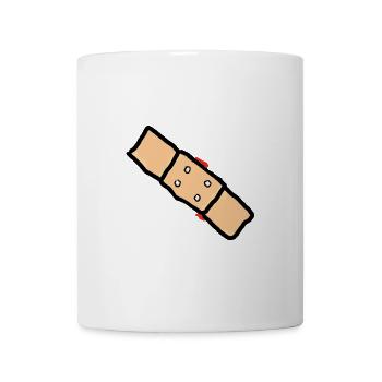 pflaster mit blut - Tasse - Weiß - Vorne