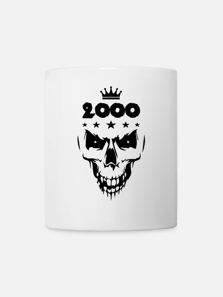 2000 Totenkopf - Tasse - Weiß