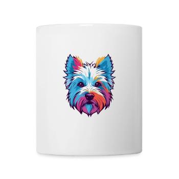 West Highland White Terrier Hunderasse Aquarell C - Tasse - Weiß - Vorne