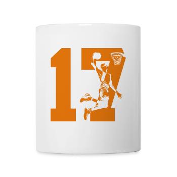 NUMBER 17 BASKETBALL 17TH BIRTHDAY - Mug - white - Front