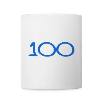 100. 100 JAHRE. 100-JÄHRIGES JUBILÄUM. 100. GEBURTSTAG - Tasse - Weiß - Vorne