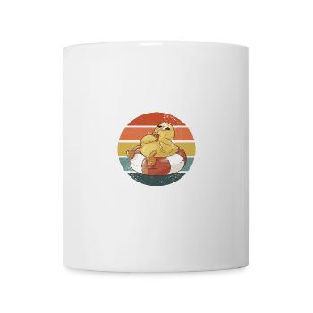 Badeente Gummiente Retro - Tasse - Weiß - Vorne