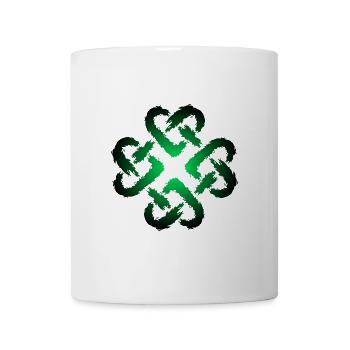 Keltische Knoten Herz Unendlichkeit Symbol Endlos - Tasse - Weiß - Vorne