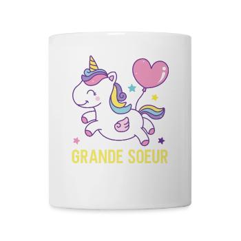 Große Schwester Einhorn - Tasse - Weiß - Vorne