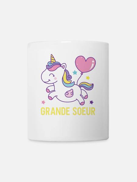 Große Schwester Einhorn - Tasse - Weiß