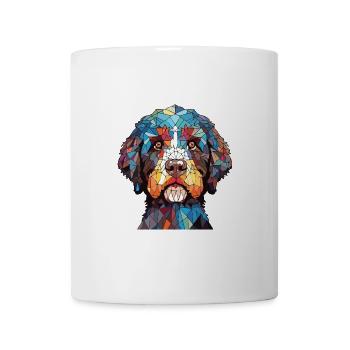 Friesische Wasserhundrasse Aquarell-Illustration - Tasse - Weiß - Vorne