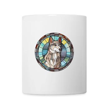 Nördliche Inuit Hunderasse Buntes Glas Bunt Wa - Tasse - Weiß - Vorne