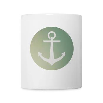 Anker Kreisrund / Anchor circular - Tasse - Weiß - Vorne