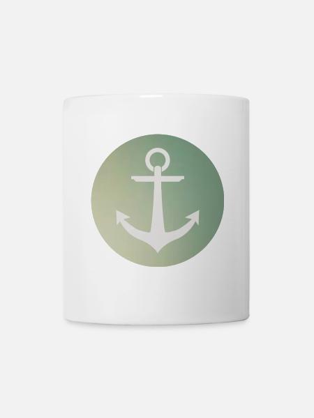 Anker Kreisrund / Anchor circular - Tasse - Weiß