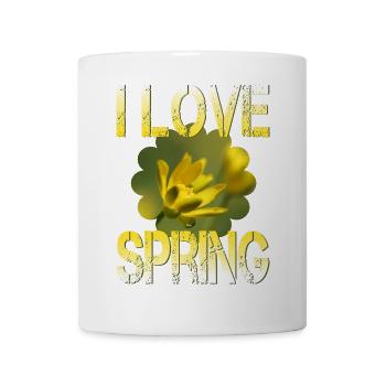 I love spring Frühling - Tasse - Weiß - Vorne