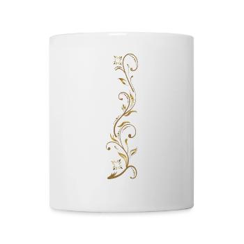 Blumenranke - Tasse - Weiß - Vorne
