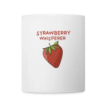 Erdbeeren Flüsterer - Tasse - Weiß - Vorne