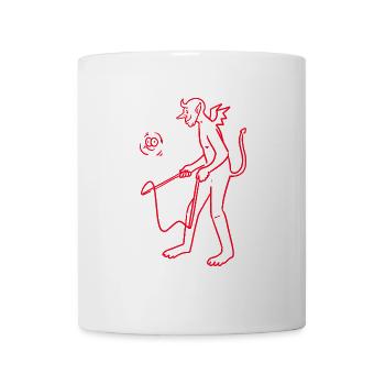 Spritziger Diabolo Stocktechnik - Tasse - Weiß - Vorne